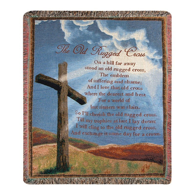 OLD RUGGED CROSS TAPESTRY THROW – FLOWERS BY DICK & SON INC, Akron OH