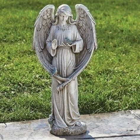 Angel with Two Birds Garden Statue – FLOWERS BY DICK & SON INC, Akron OH