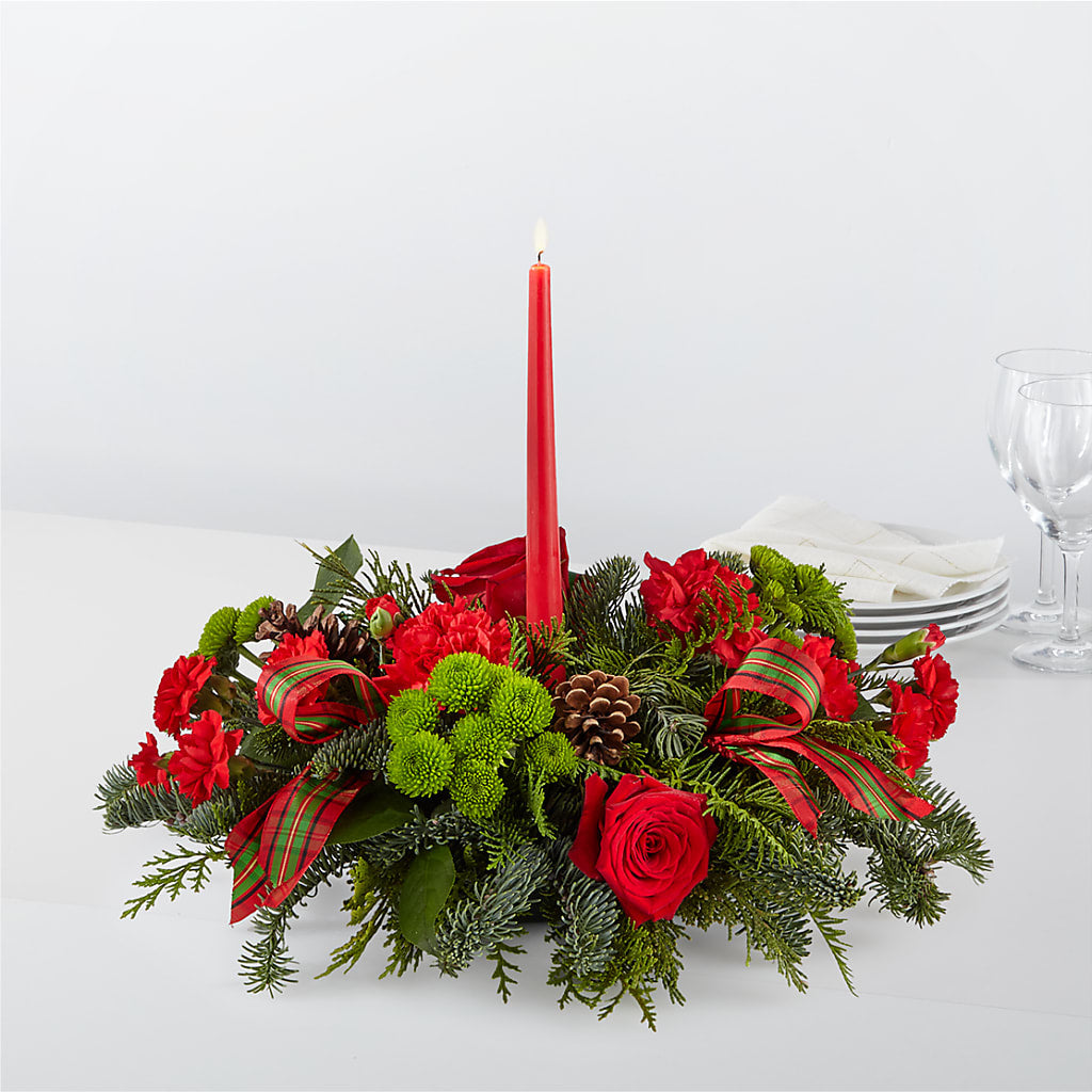 By the Candlelight Centerpiece – FLOWERS BY DICK & SON INC, Akron OH