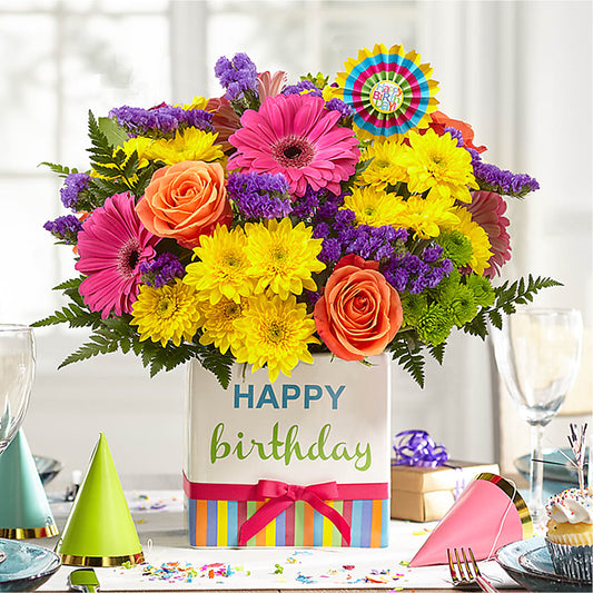 Birthday Brights Bouquet β FLOWERS BY DICK & SON INC, Akron OH