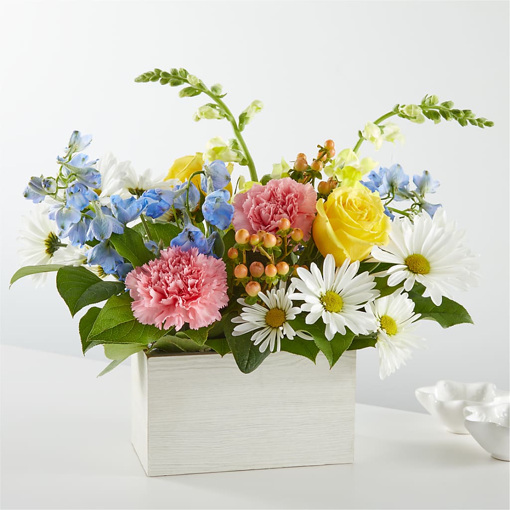 Sun Salutation Box Bouquet – FLOWERS BY DICK & SON INC, Akron OH
