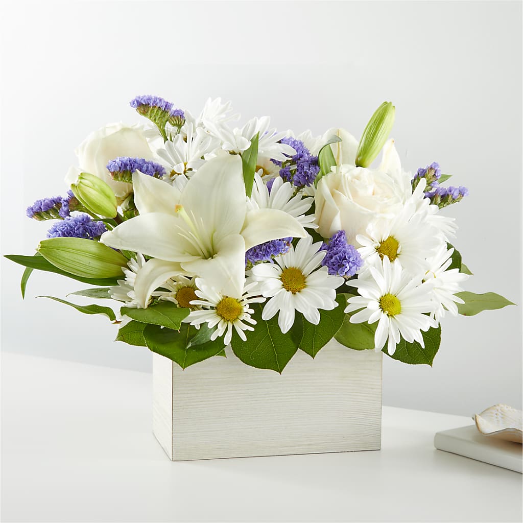 Beyond Blue Box Bouquet – FLOWERS BY DICK & SON INC, Akron OH