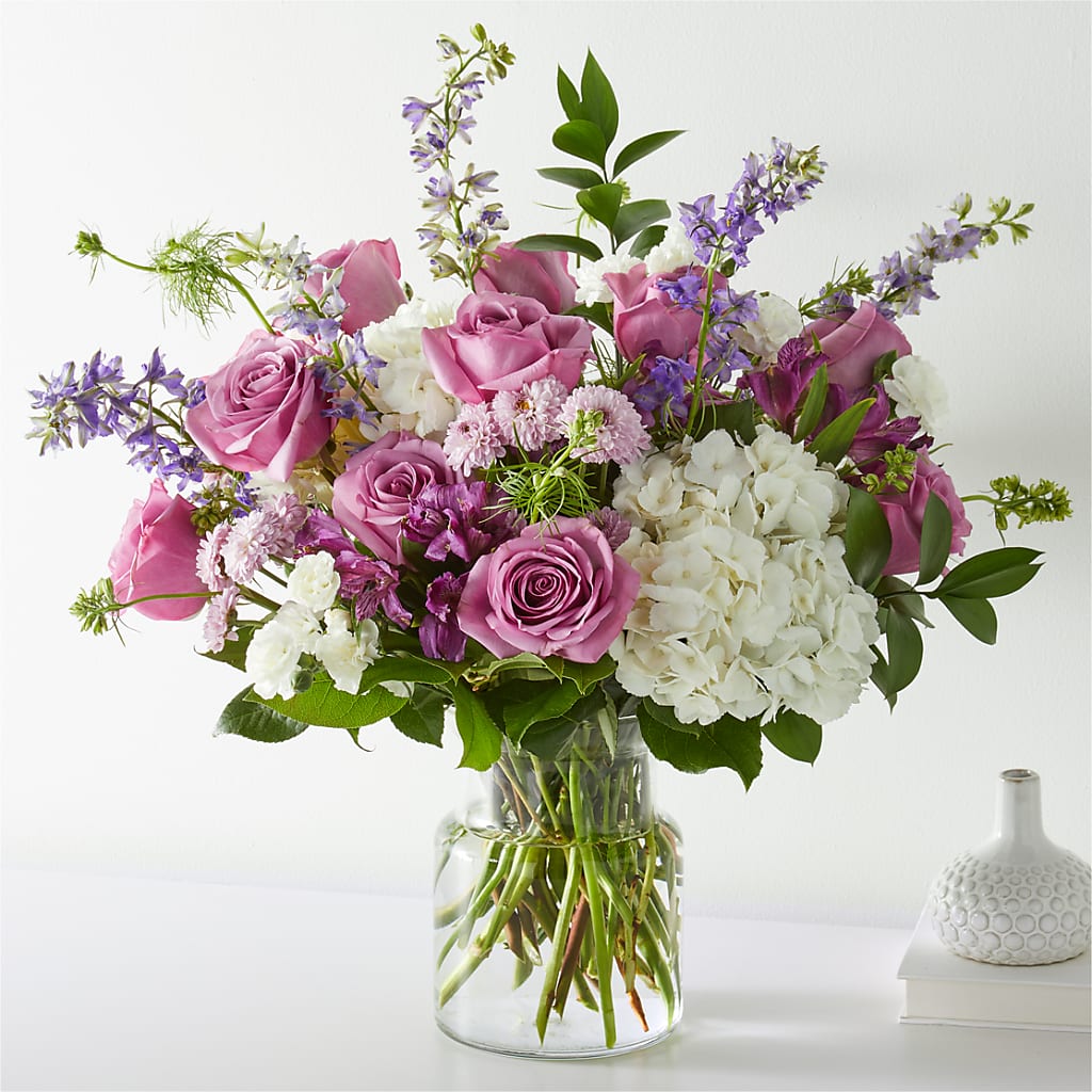 Violet Caress Bouquet – FLOWERS BY DICK & SON INC, Akron OH