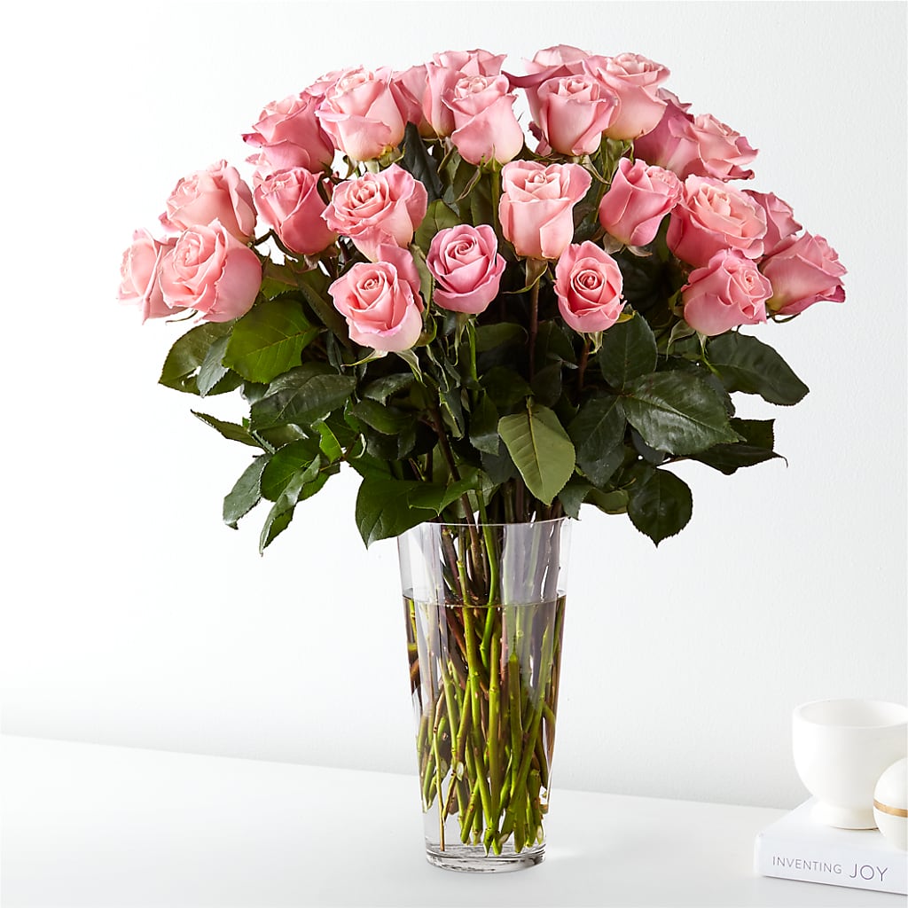 Long Stem Pink Rose Bouquet – FLOWERS BY DICK & SON INC, Akron OH
