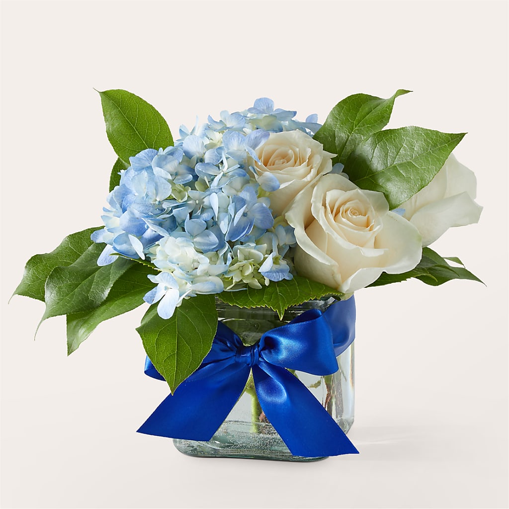 Sky Blue Delight Bouquet – FLOWERS BY DICK & SON INC, Akron OH