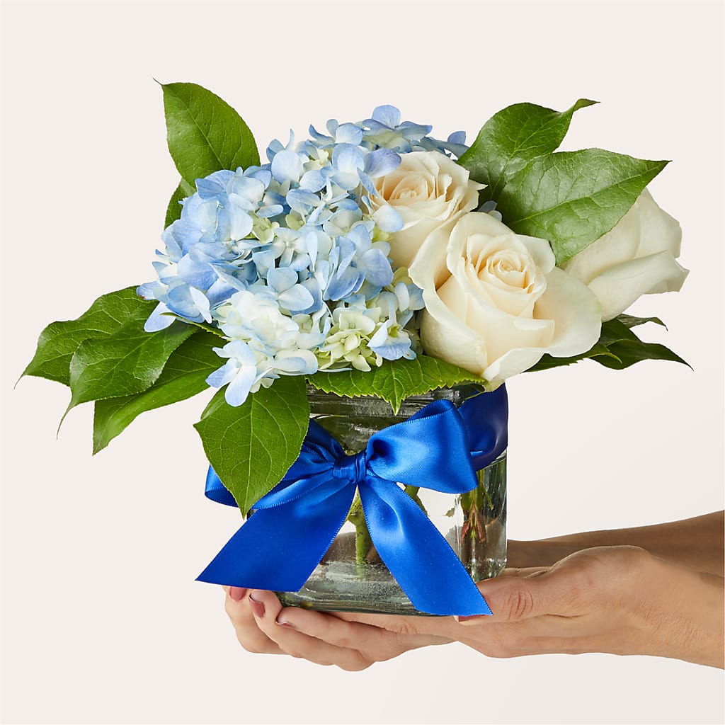 Sky Blue Delight Bouquet – FLOWERS BY DICK & SON INC, Akron OH