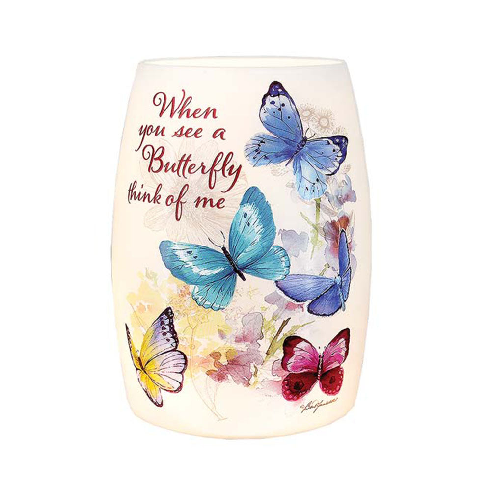 Butterflies Pre-Lit Jar - When You See a Butterfly