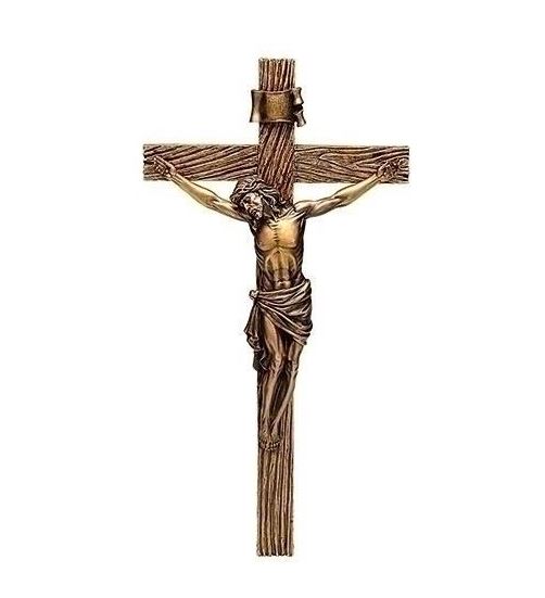 Antique Gold Jesus on Crucifix
