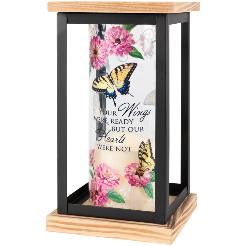 "Wings Were Ready" Framed Cylinder Lantern – FLOWERS BY DICK & SON INC, Akron OH