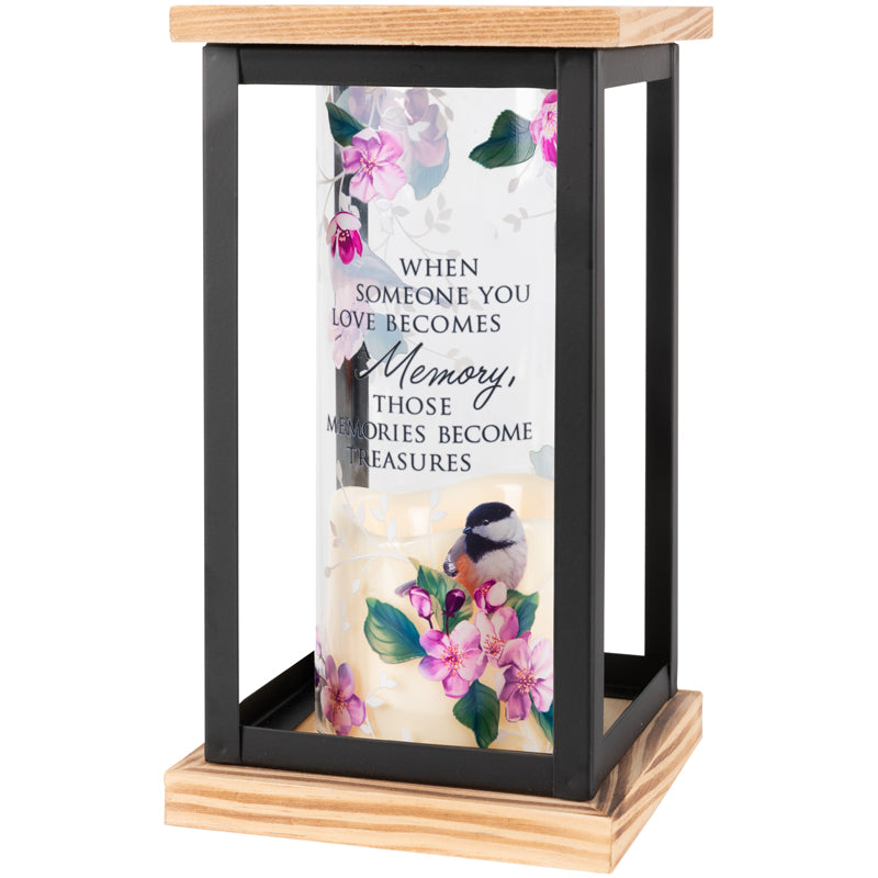 "Memories Become Treasures" Framed Cylinder Lantern – FLOWERS BY DICK & SON INC, Akron OH