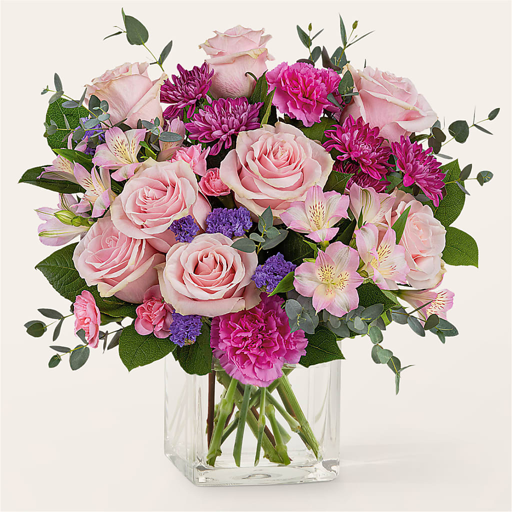Rosy Radiance Bouquet – FLOWERS BY DICK & SON INC, Akron OH