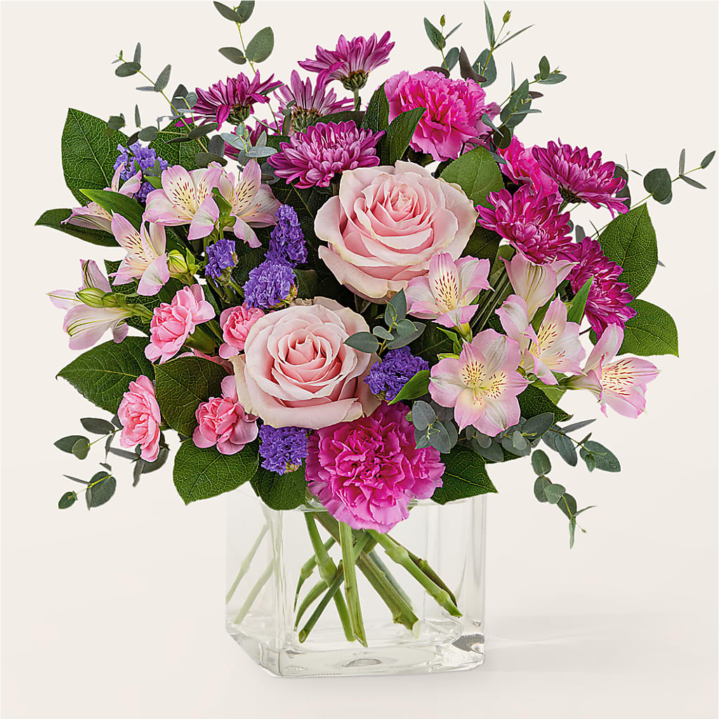 Rosy Radiance Bouquet – FLOWERS BY DICK & SON INC, Akron OH