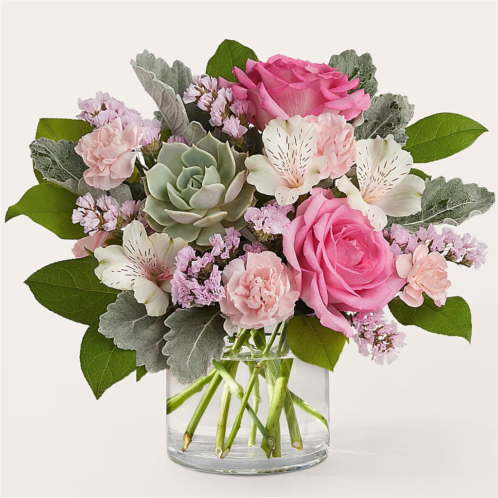 Dusty Rose Bouquet – FLOWERS BY DICK & SON INC, Akron OH