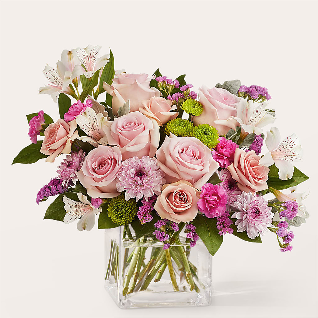 Pink Suede Bouquet – FLOWERS BY DICK & SON INC, Akron OH