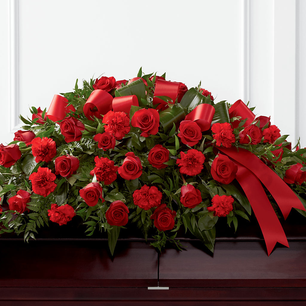 Tribute of Life Casket Spray – FLOWERS BY DICK & SON INC, Akron OH