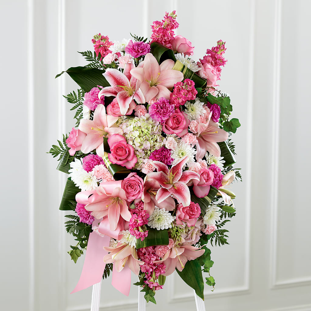 Comforting Standing Spray – FLOWERS BY DICK & SON INC, Akron OH