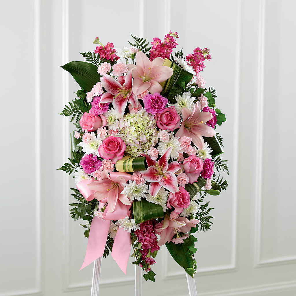 Comforting Standing Spray – FLOWERS BY DICK & SON INC, Akron OH
