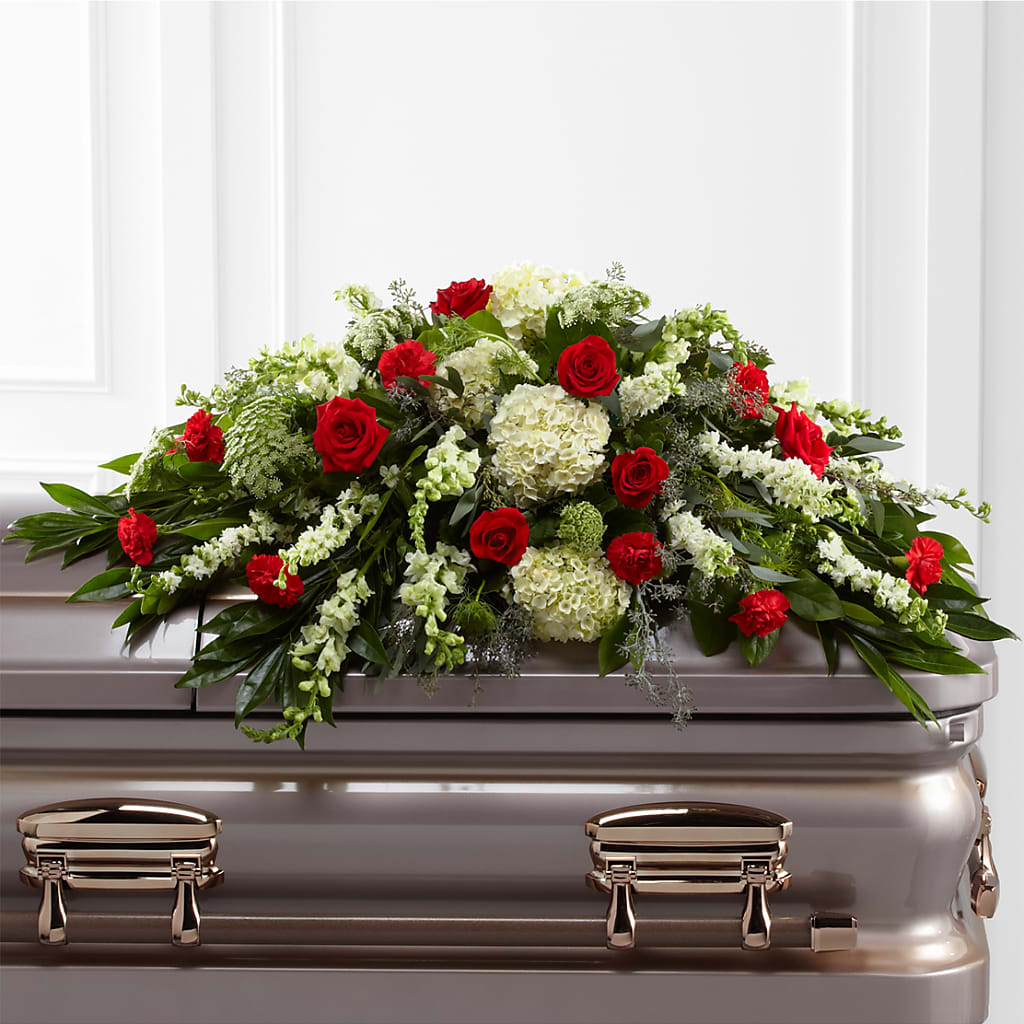 Sincerity Casket Spray – FLOWERS BY DICK & SON INC, Akron OH