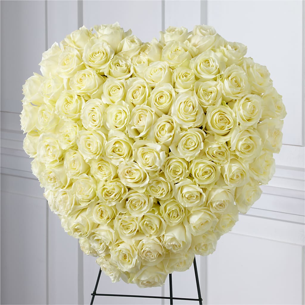 Elegant Remembrance Standing Heart – FLOWERS BY DICK & SON INC, Akron OH