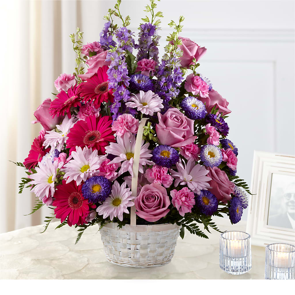 Pastel Peace Basket – FLOWERS BY DICK & SON INC, Akron OH