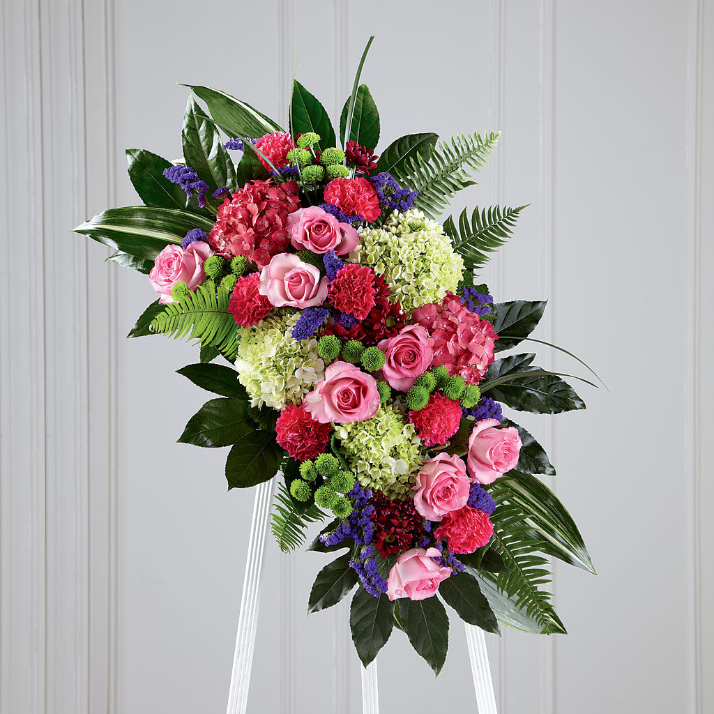 Refreshing Mix Standing Spray – FLOWERS BY DICK & SON INC, Akron OH