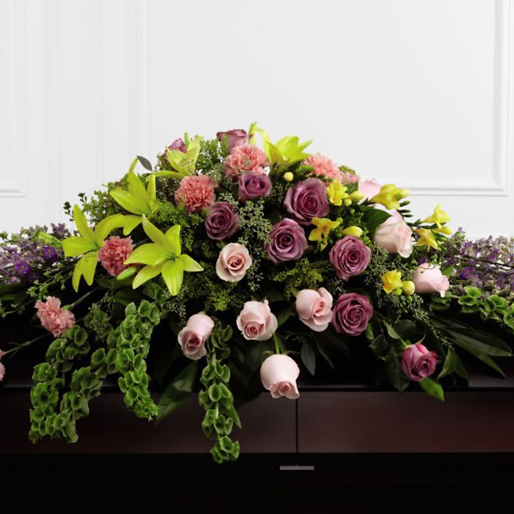 Forever Beloved Casket Spray – FLOWERS BY DICK & SON INC, Akron OH