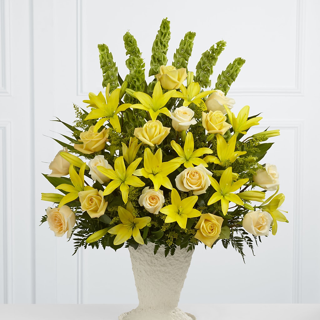Golden Memories Arrangement – FLOWERS BY DICK & SON INC, Akron OH