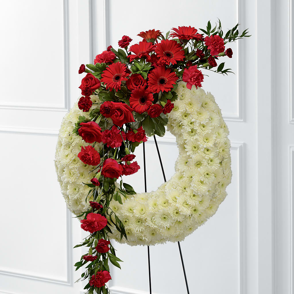 Graceful Tribute Wreath – FLOWERS BY DICK & SON INC, Akron OH
