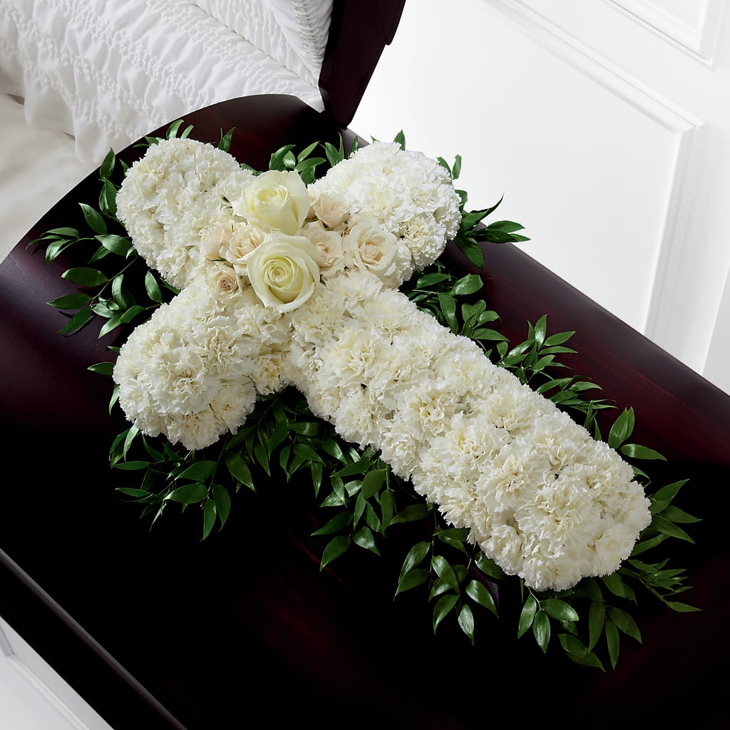 Peaceful Memories Casket Spray (Standard) – FLOWERS BY DICK & SON INC, Akron OH