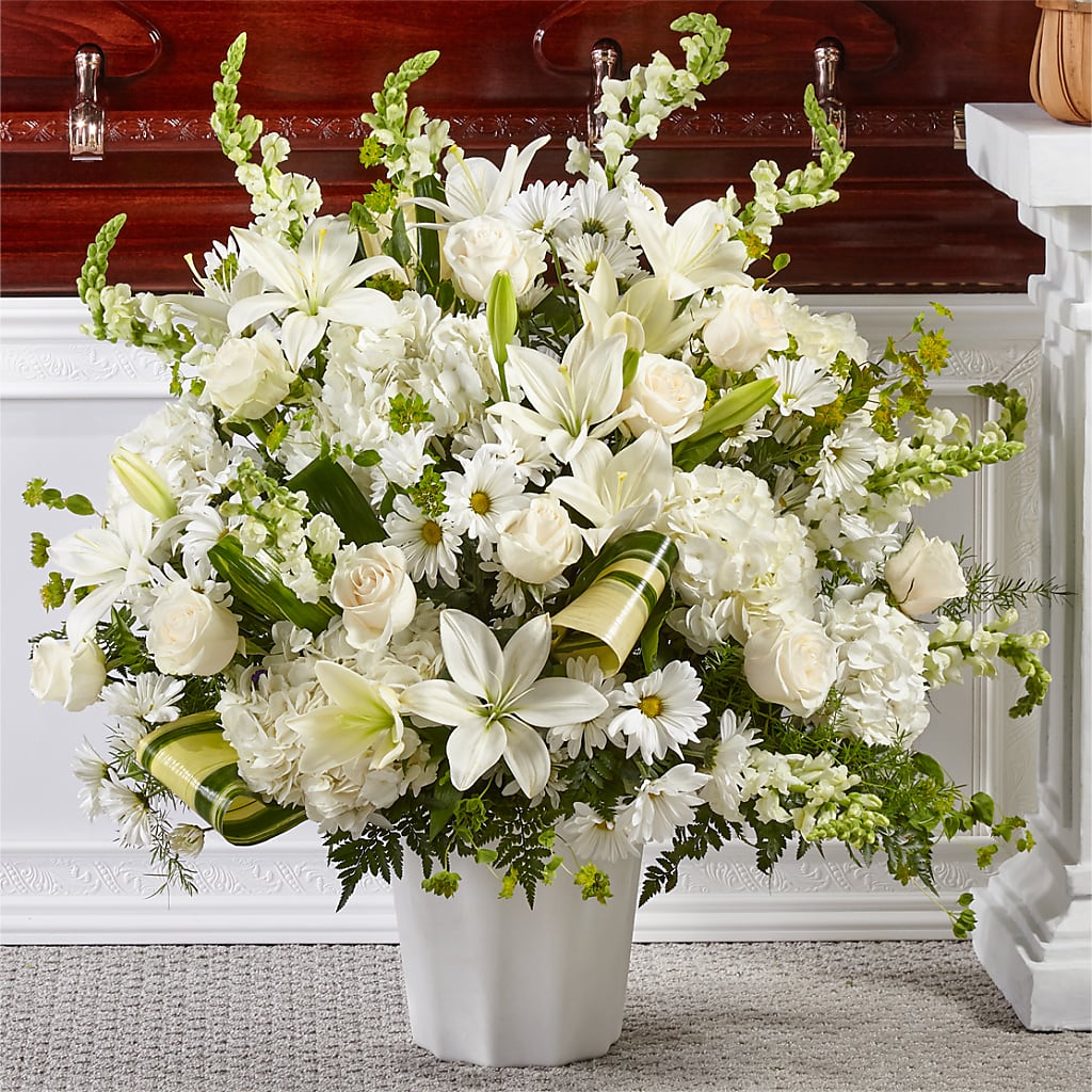 Thoughts of Tranquility Floor Basket – FLOWERS BY DICK & SON INC, Akron OH