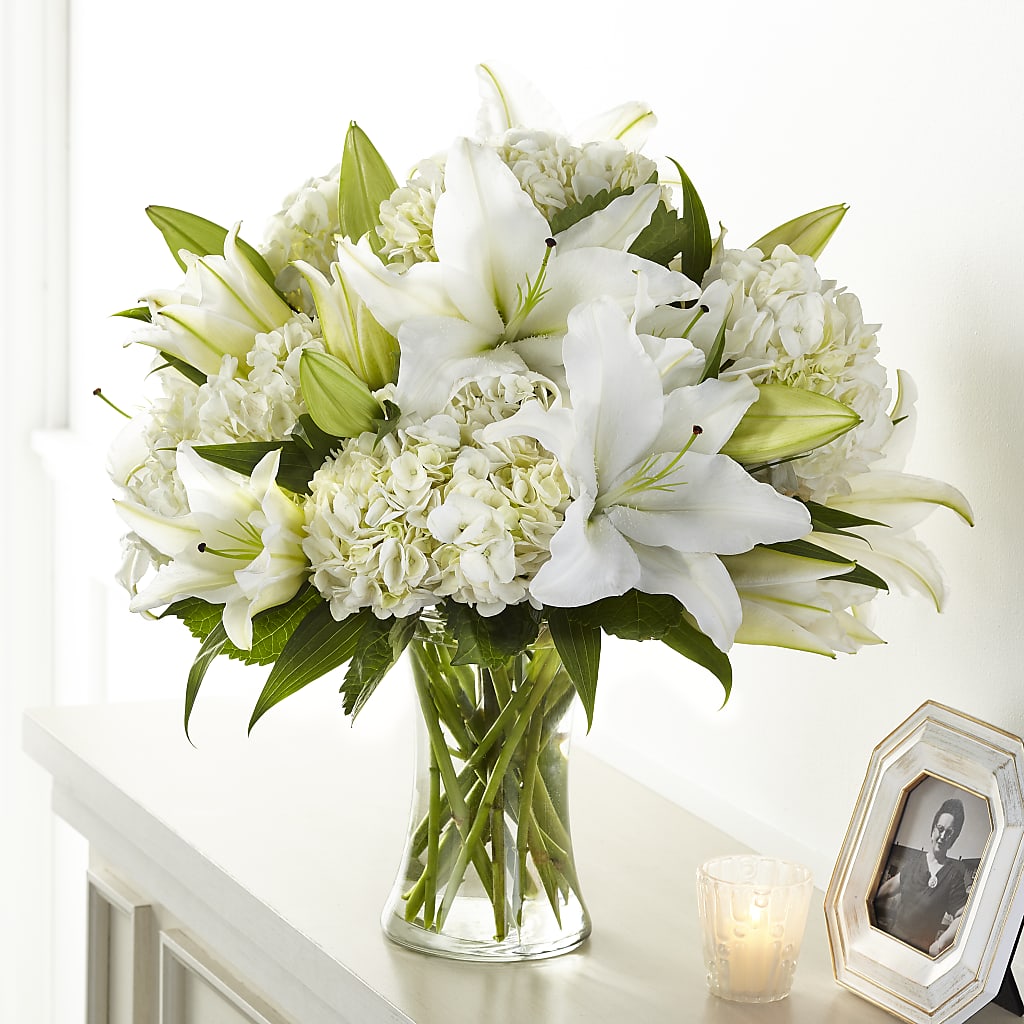 Compassionate Lily Bouquet – FLOWERS BY DICK & SON INC, Akron OH