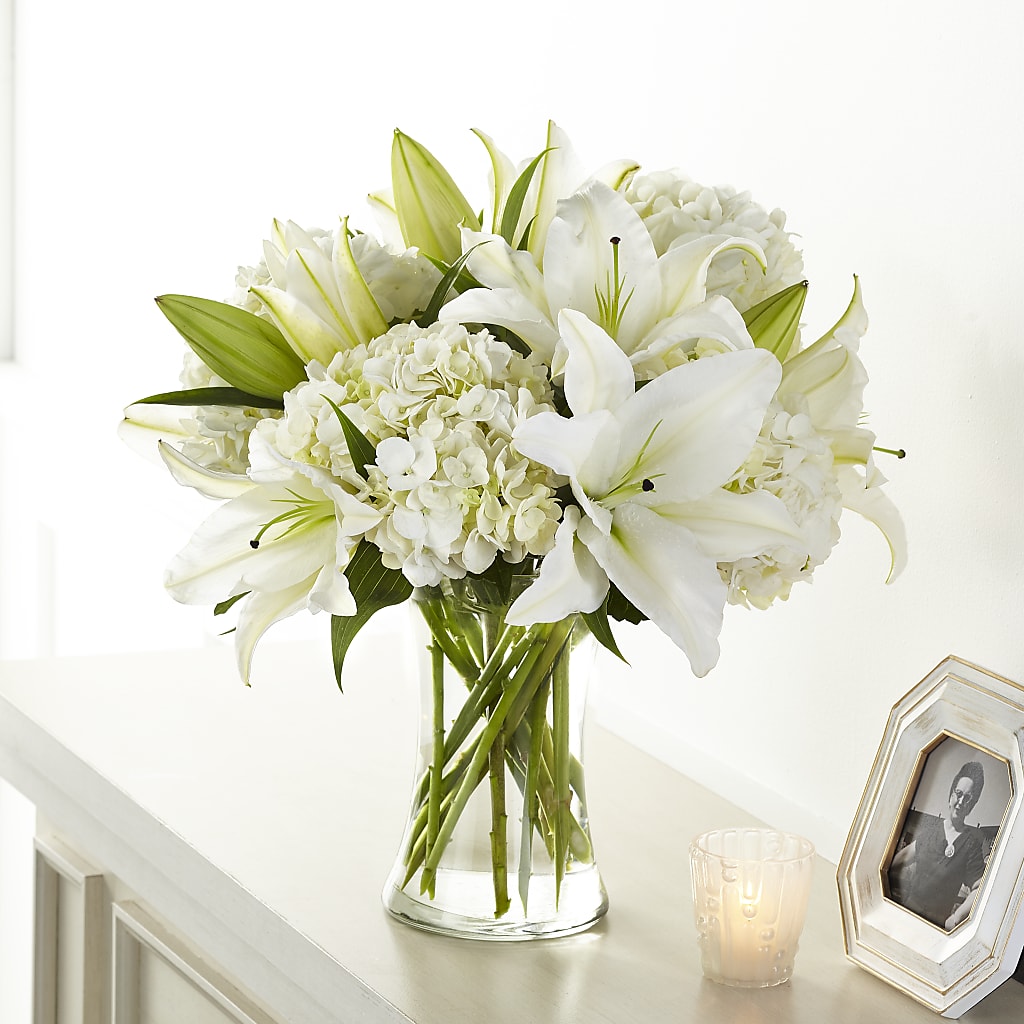Compassionate Lily Bouquet – FLOWERS BY DICK & SON INC, Akron OH