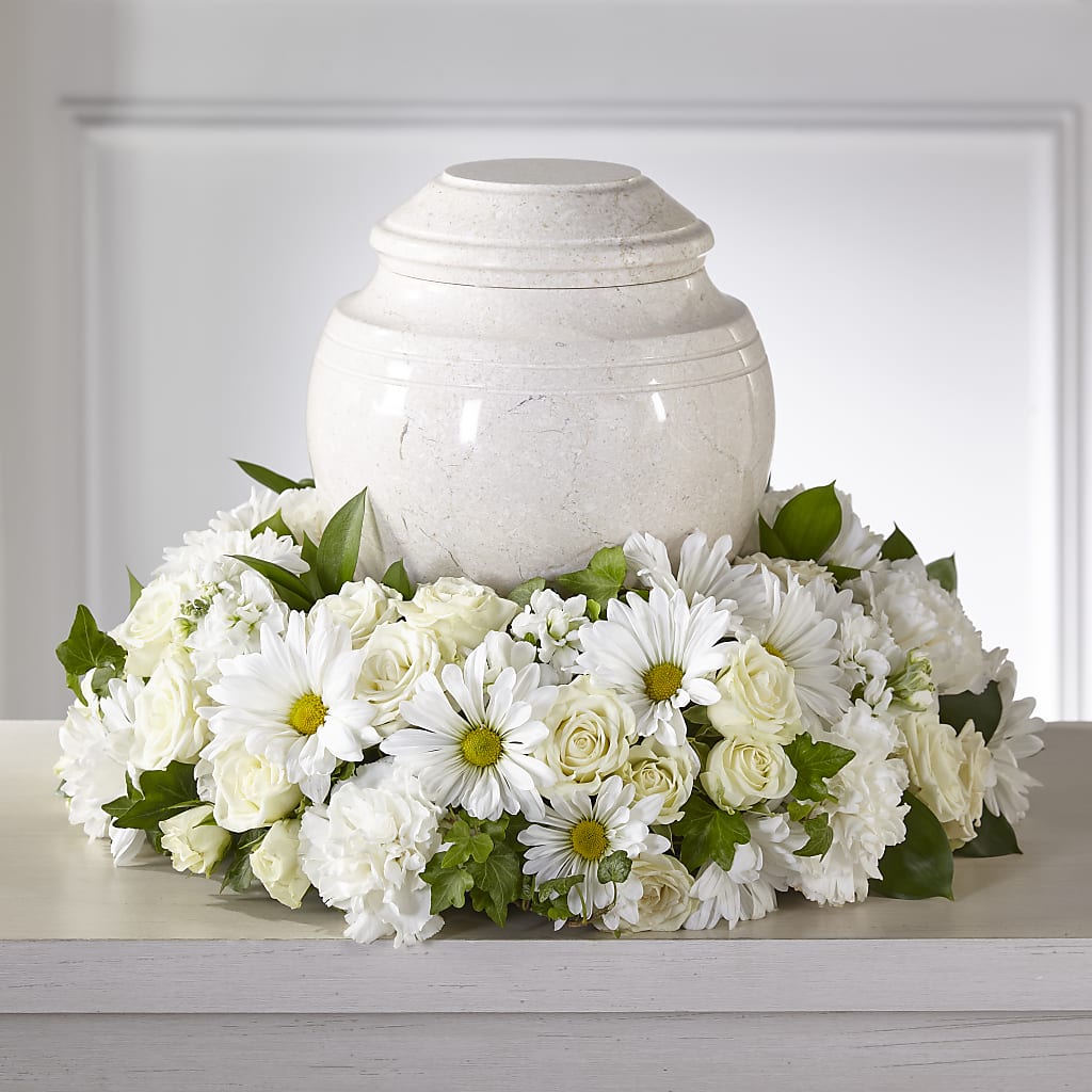 Ivory Gardens Cremation Adornment – FLOWERS BY DICK & SON INC, Akron OH