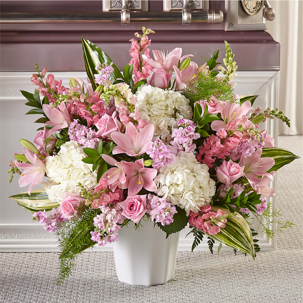 Simply Serene Floor Basket – FLOWERS BY DICK & SON INC, Akron OH