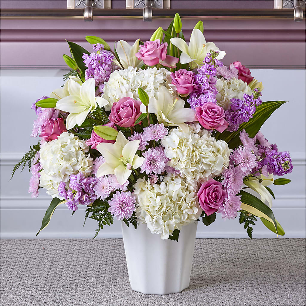 Heaven Sent Floor Basket – FLOWERS BY DICK & SON INC, Akron OH