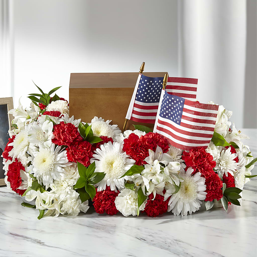 Spirit of Patriotism Cremation Adornment – FLOWERS BY DICK & SON INC, Akron OH