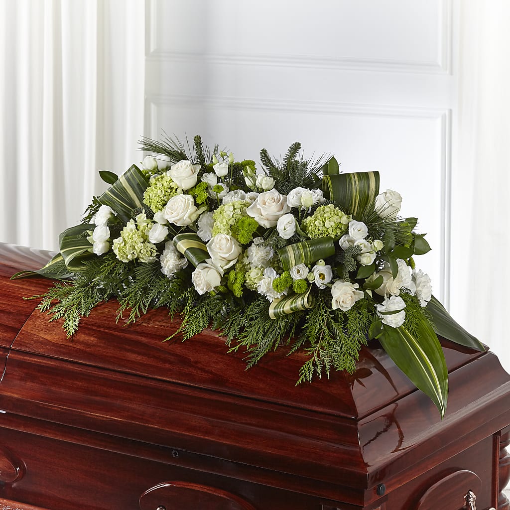 Hopeful Gesture Casket Spray – FLOWERS BY DICK & SON INC, Akron OH