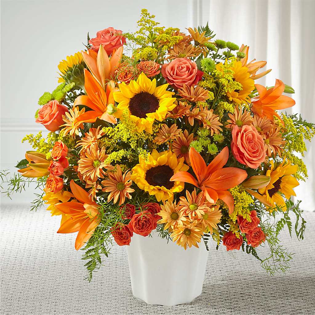 Harvest Thoughts Floor Basket – FLOWERS BY DICK & SON INC, Akron OH