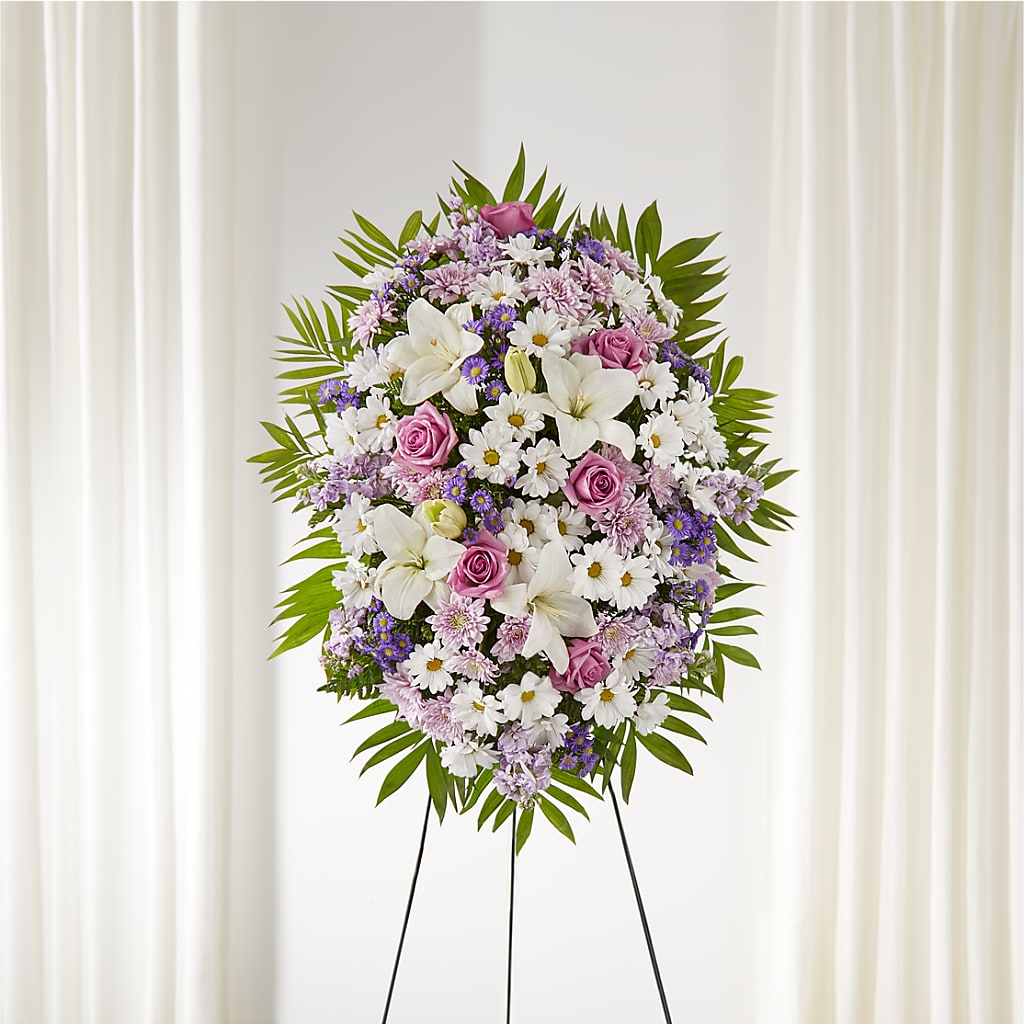 Surrounded by Love Standing Spray – FLOWERS BY DICK & SON INC, Akron OH