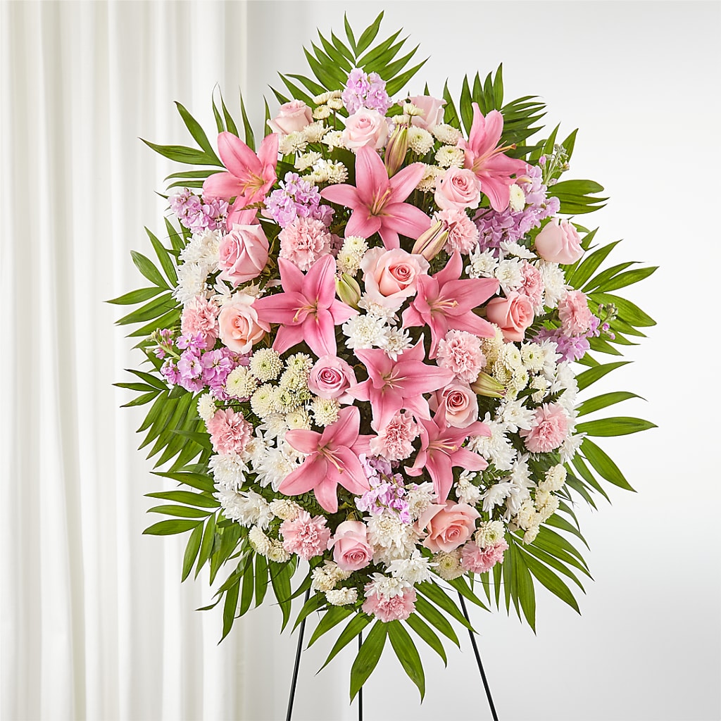 Offering Solace Standing Spray – FLOWERS BY DICK & SON INC, Akron OH