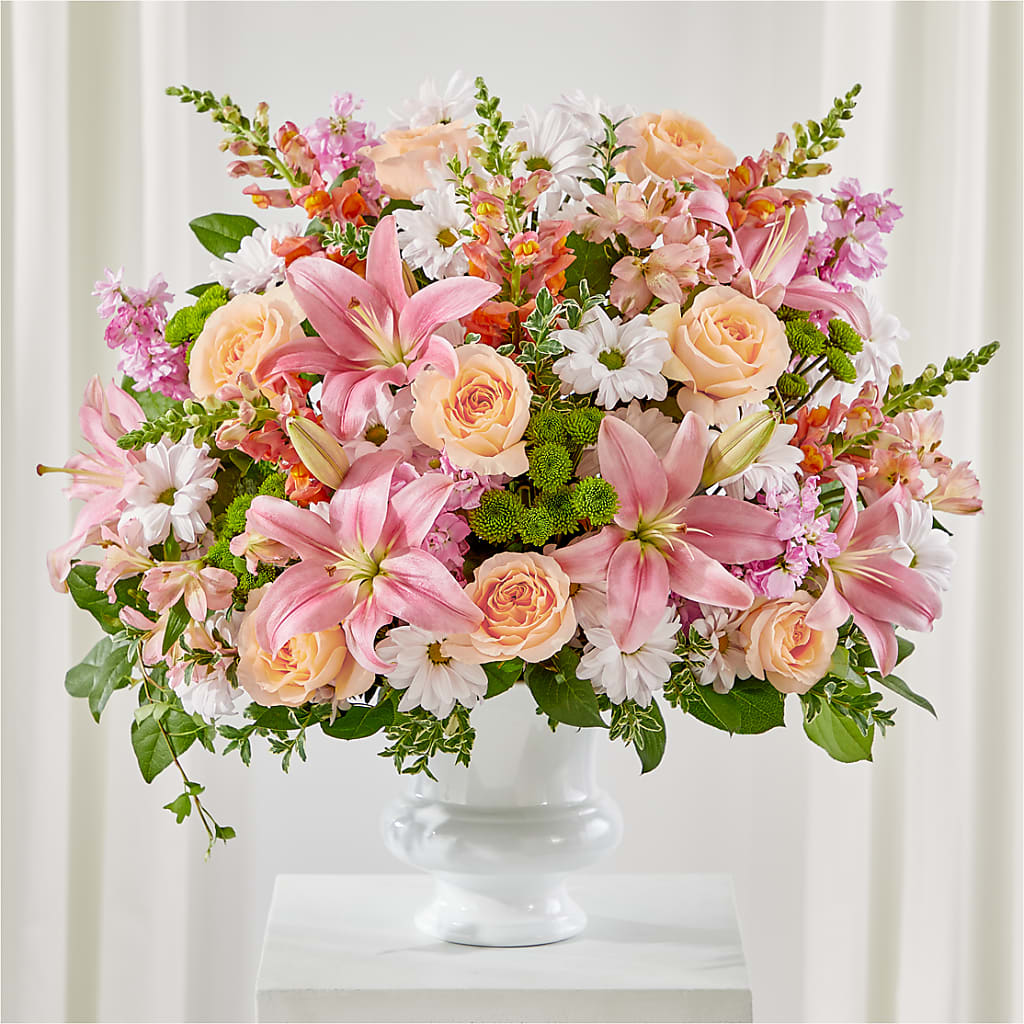 Heartfelt Gesture Urn Arrangement – FLOWERS BY DICK & SON INC, Akron OH