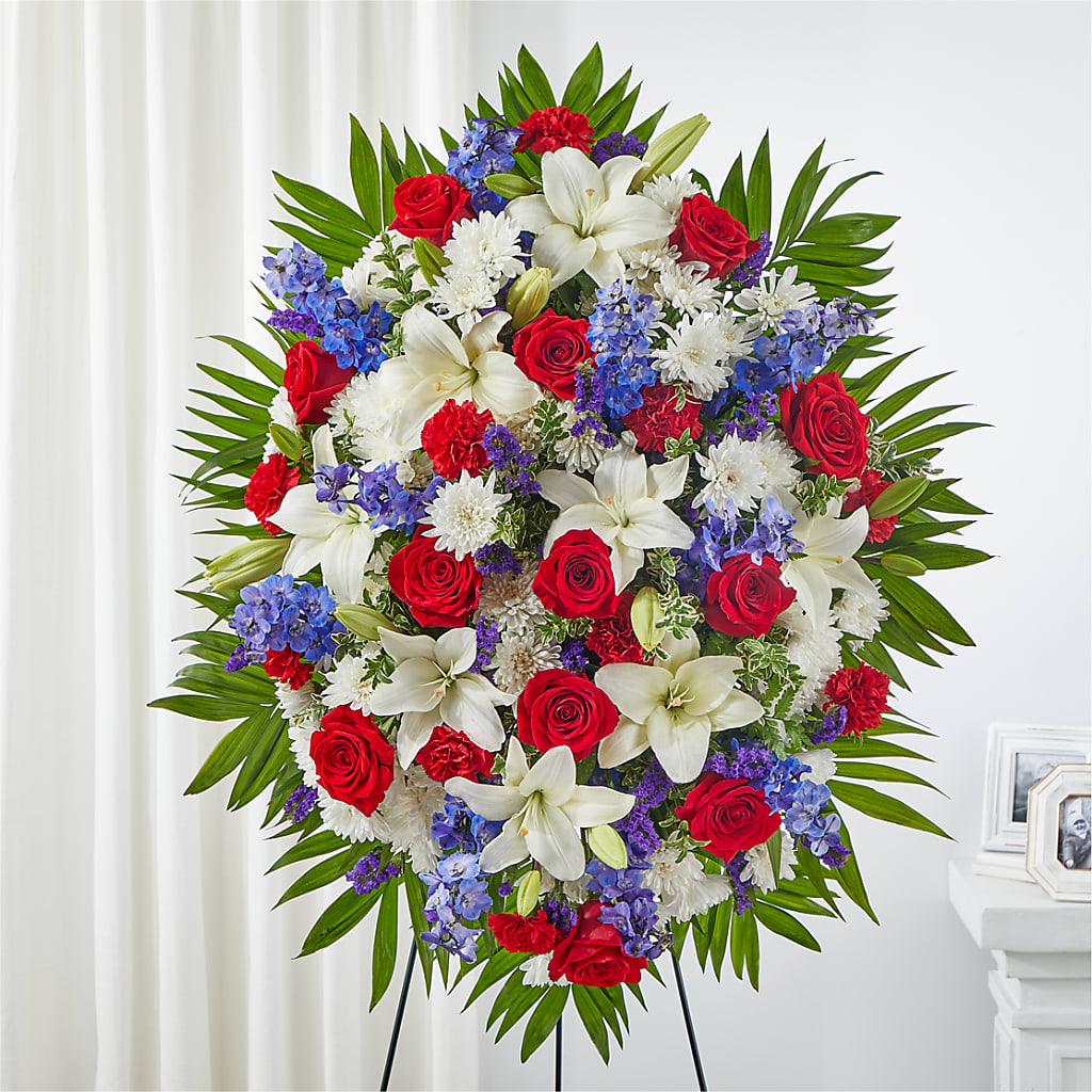 Cherished Service Standing Spray – FLOWERS BY DICK & SON INC, Akron OH