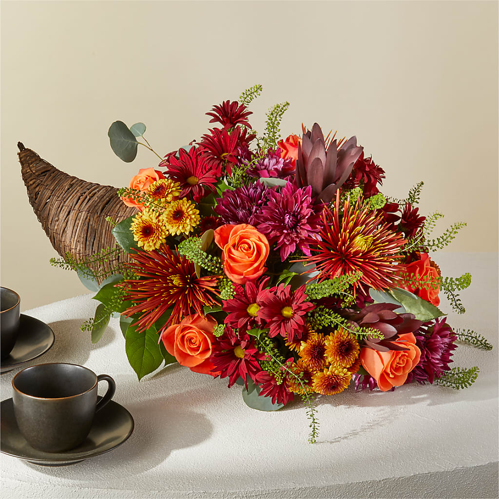 Autumn Herald Cornucopia – FLOWERS BY DICK & SON INC, Akron OH