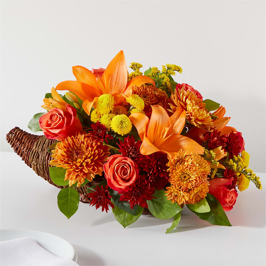 Bouquet of Blessings Cornucopia – FLOWERS BY DICK & SON INC, Akron OH