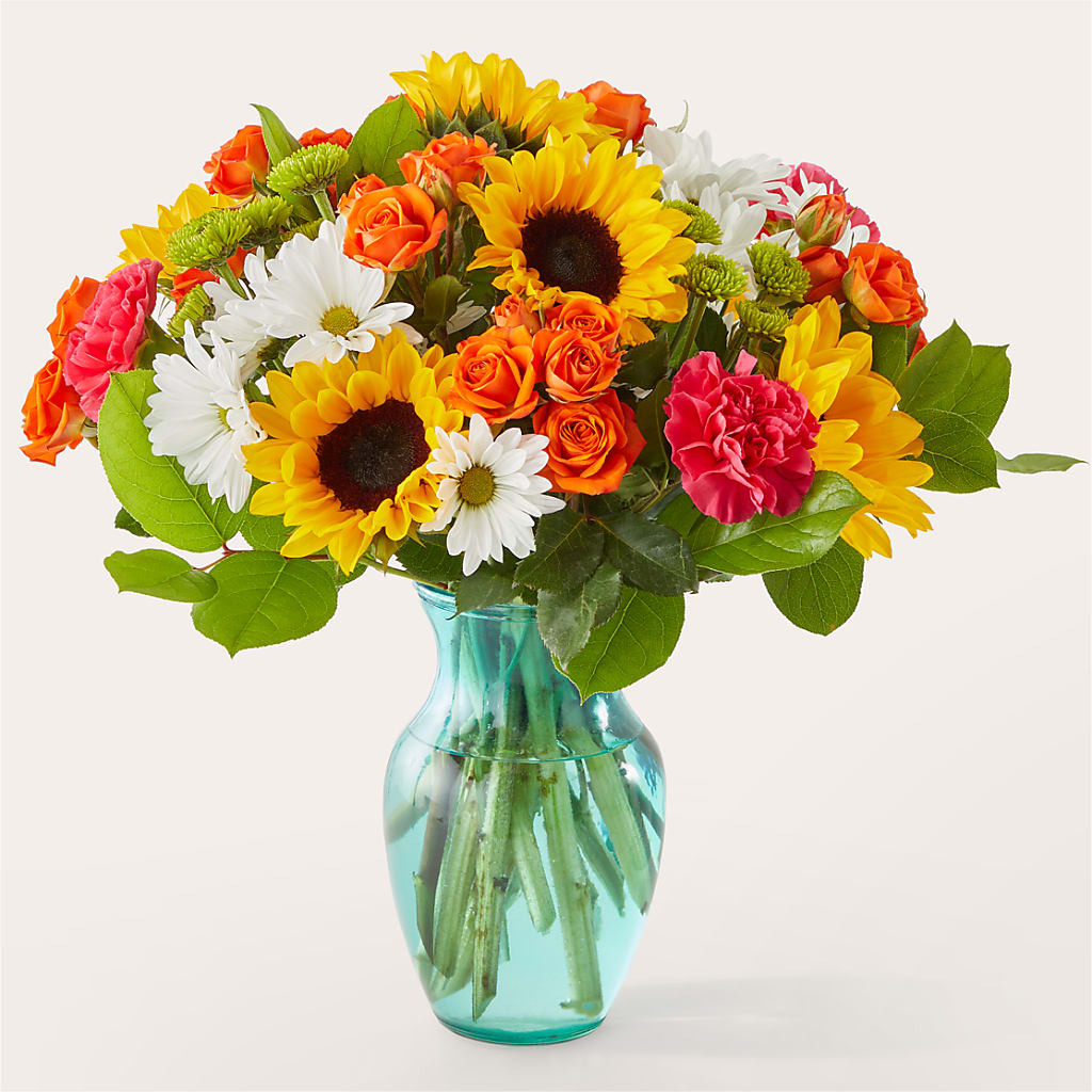 Sun-drenched Blooms Bouquet – FLOWERS BY DICK & SON INC, Akron OH