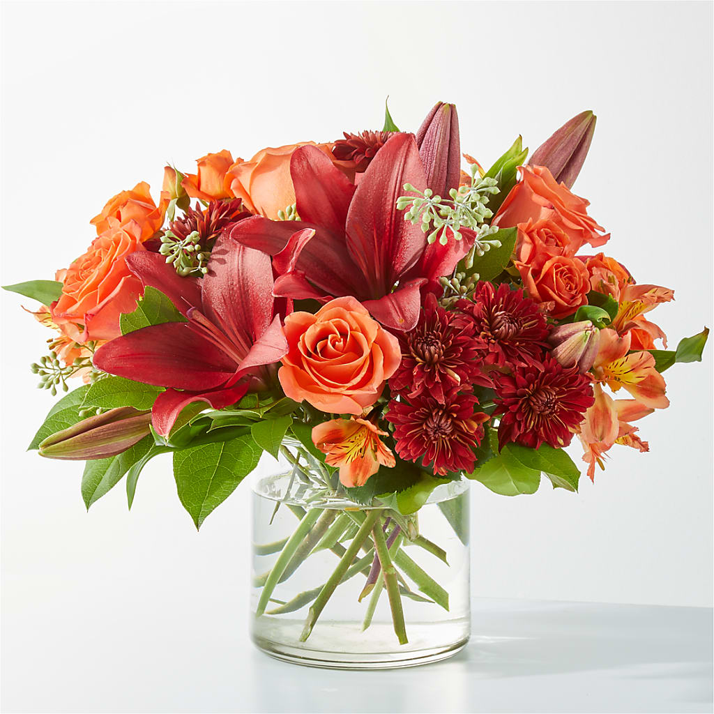 Crimson Leaves Bouquet – FLOWERS BY DICK & SON INC, Akron OH