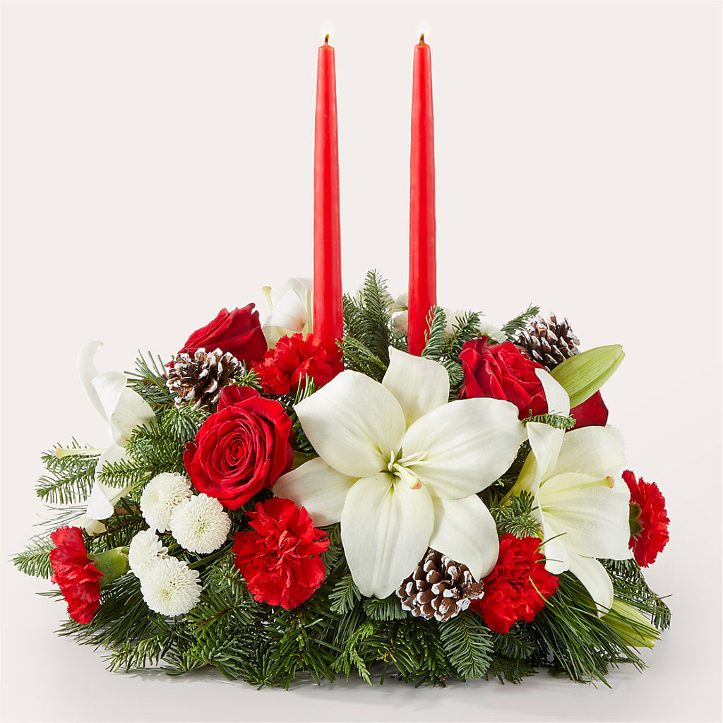 Seasonal Festivities Centerpiece – FLOWERS BY DICK & SON INC, Akron OH