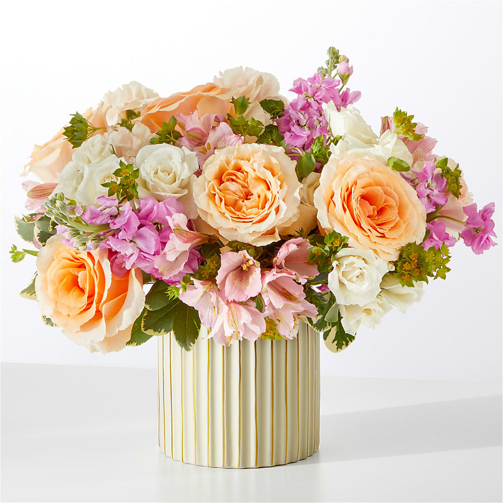 Paradise Bouquet with Ivory Vase – FLOWERS BY DICK & SON INC, Akron OH