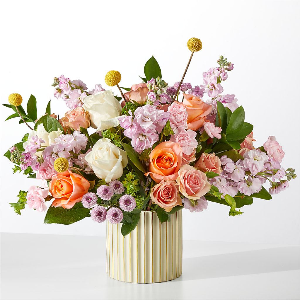 French Market Bouquet with Ivory Vase – FLOWERS BY DICK & SON INC, Akron OH