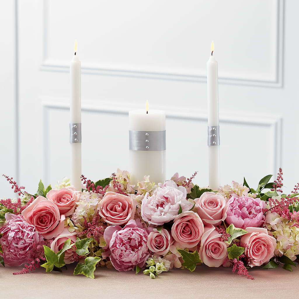 Worldwide Romance Unity Candle Arrangement – FLOWERS BY DICK & SON INC, Akron OH